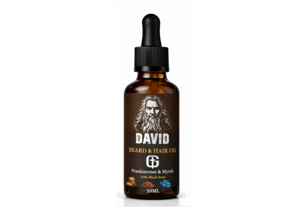 David – Beard & Hair Oil (Frankincense & Myrrh with Black Seed)