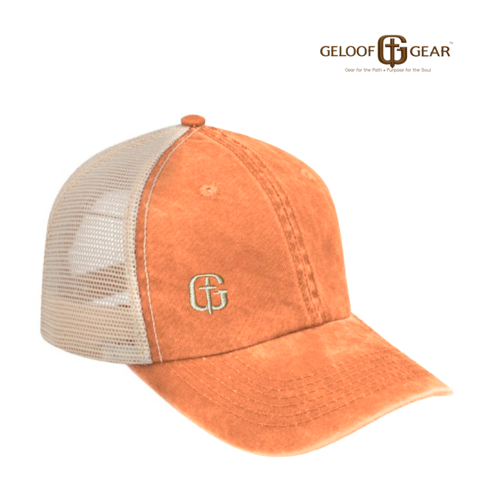 Geloof Caps – Pigment Dyed Panel Trucker - Image 2